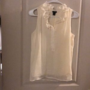 White JCrew Tank Blouse